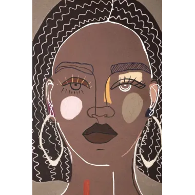 OBRAZ NA PŁÓTNIE TRIBAL -B- 80X2,8X100 cm